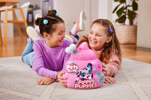 Pets Alive Pooping Puppies (Dalmatian) by ZURU, Interactive Plush Toy Pets for Girls and Children