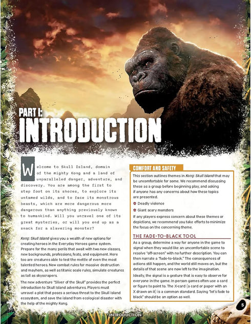 Everyday Heroes Kong: Skull Island Cinematic Adventures Roleplaying Game, Orange