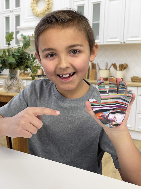 6 Hapinest Make Your Own Clay Handprint Bowl Kit for Kids, Arts and Crafts for Boys & Girls Ages Years and Up