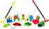 Children Golf Set with Golf Clubs, Practice Holes, Floral/Animal Obstacles, Golf Balls