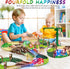 4pcs Tracks Cars Replacement - Light Up Magic Cars for Tracks Compatible with Glow in the Dark Toy Cars