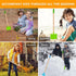 5Pcs 3 4 5 6 7 8 Kids Shovel, Rake for Leaves, Spade, Hoe and Broom, Kids Garden Tools, Gardening Yard Outdoor Toy