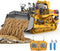 RC Bulldozer Toy with Metal Blade, Light and Sound, 9CH 2.4GHz Remote