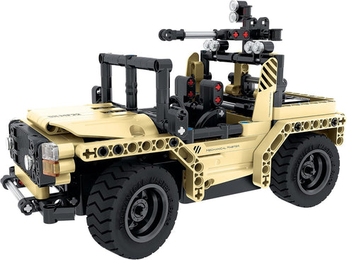 STEM Car Toy Building Kit - Remote Control 2in1 Armed Off-Roader for Age 6+, 370 Pcs DIY Engineering Toy