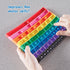 hand2mind Rainbow Fraction Sensory Bubble Popper, Push Pop Fidget Toys for Kids, Fraction Manipulatives, Montessori