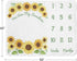 Sweet Jojo Designs Sunflower Girl Milestone Blanket Monthly Newborn First Year Growth Mat Baby Shower Memory Keepsake