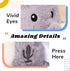 Talking Elephant Plush Toy - Hopearl Repeats What You Say Nodding Electric Interactive Buddy for Toddlers, Gray, 8''