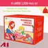 1200 Piece Dominoes Set for Kids - Colorful Wood Domino Tiles for Building, Stacking, Racing & Educational Play