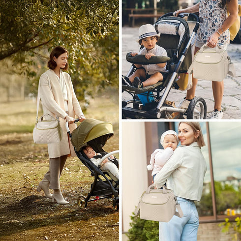 ZIOZERTT Momcozy/Eufy/Elvie/Willow/Medela Pack 6 9 Wearable Breast Pump Bag,Breastmilk Cooler Travel Bag Compatible