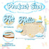 Yezirzax 6.1 4.72 Inch Baby Announcement Sign, Cloud Shape Wooden Hello World Newborn Sign, Personalized Birth