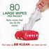 Generic 99.9% 80 (4) B.B. Klean Flushable Baby Wipes | Hypoallergenic | Sensitive Skin | Thick & Absorbent | Durable |