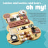 Busy Board for Toddlers, Bear Shaped Montessori Activity Board, Sensory Travel Toys for Quiet Learning