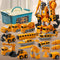 Magnetic Transform Engineering Car Toys - Assembled with Storage Box, 35 Pieces for Toddlers 3-5, Outdoor Activities