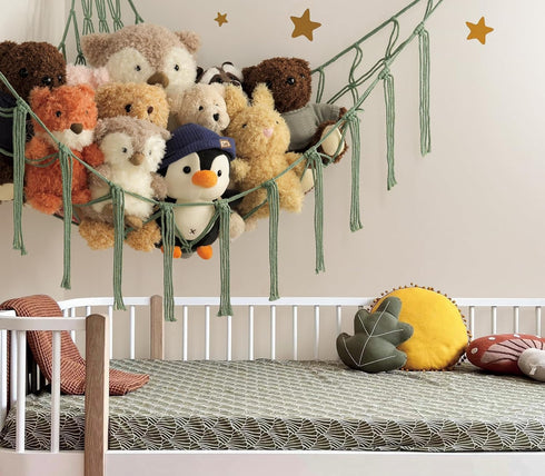 Hammock mirolam Stuffed Animal - Large Stuffed Animal Net Corner - Hanging Stuff Animal Storage Organizer For Plush