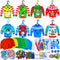 Winlyn 24 Sets Christmas Craft Kits Winter Crafts DIY Ugly Sweater Ornaments