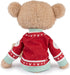 GUND Toothpick Classic Teddy Bear Stuffed Animal with Holiday Sweater, 15”, Beige/Red/White, Ages 1 and Up