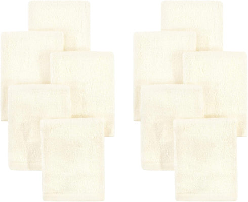 Little Treasure Unisex Baby Rayon from Bamboo Luxurious Washcloths, Cream, One Size