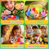 100 KissFuture PCS Prefilled Easter Eggs with Toys, Easter Eggs Filled for Egg Hunt, Easter Basket Stuffers for Kids