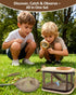 Set 312, Wooden Bug Catcher Kit for Kids, Outdoor Explorer Nature Discovery with Butterfly Net, Bug Habitat