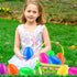 12 6 Inch PCS Jumbo Easter Eggs Colorful Giant Plastic Easter Eggs Fillable Large Suprise Egg for Easter Themed Hunt