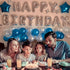 iPartycool 50Pcs Happy Birthday Balloon Decorations, 3D Reusable Aluminum Foil Banner and Balloons Set