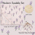 Set LifeTree Muslin Swaddle Blankets, Muslin Baby Boy Swaddle Blanket, Headband and Hat with Birth Announcement Card