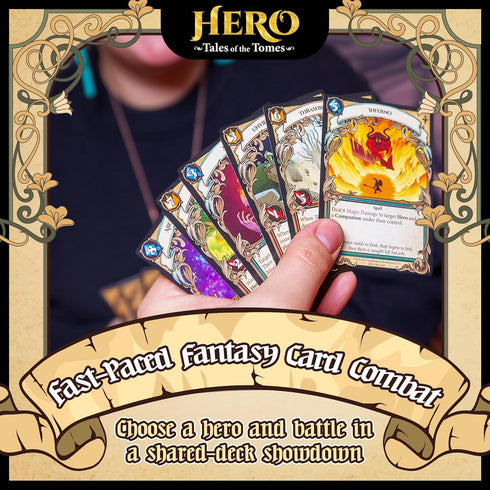 1st 2-5 14+, 20-45 Hero: Tales of the Tomes Edition - Fantasy Strategy Card Game by Tomekeeper Entertainment, Shared