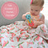 Swaddle Blanket | 100% Muslin Cotton | Newborn and Baby Nursery Essentials for Girls, Registry | Watermelon Fruit Print by LollyBanks