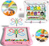 Ci Vetch 2-IN-1 3 4 5 6 7 8 Large Magnetic Drawing Board for Toddlers Kids, Magnetic Color and Number Maze, Magnetic