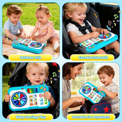6-12 1 Baby DJ Toys for Months, DJ Table for Baby Year Old Boys Girls, Interactive Early Development Toy, Christmas