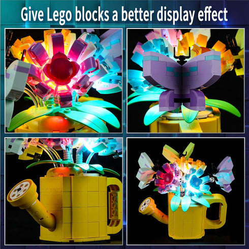 Vaodest LED Light for Lego 31149 - Flowers in Watering Can Design Compatible with Model 31149