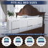 FigTime 59", 3-Bracket) Bed Bumper for Toddlers, Foam Bed Rail for Toddlers, Toddler Bed Rail Bumper, Soft Safety Bed
