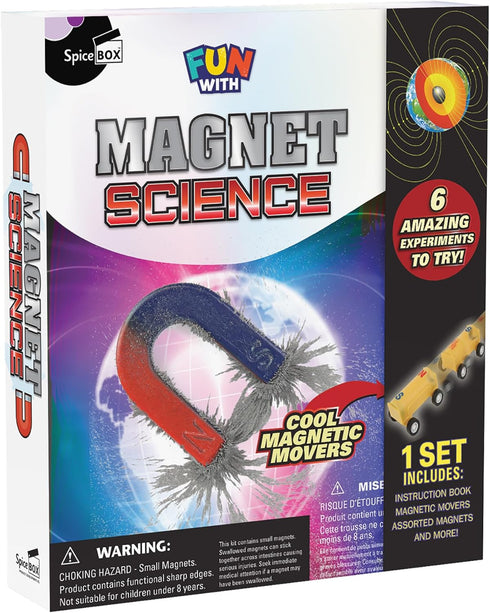 SpiceBox Fun with Magnet Science Kit, Discover the Power of Magnetism