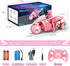 360 2.4Ghz 5-12 RC Motorcycle Toy with RGB Wheels Light, Rotation High Speed Remote Control Dirt Bike with Rider