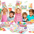 84Pcs Set BenLouis Candyland Party Favors Ice Cream Donut Coloring Book Crayon Stickers Bulk for Kids Cupcake Lollipop