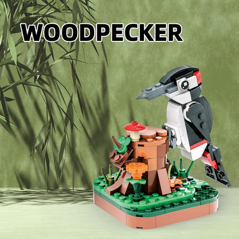 900 Apostrophe Games Majestic Birds Model Building Block Kit - Pieces - Six Unique Bird Models for Kids and Adults