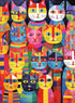 Cross & Glory 1000 Piece Jigsaw Puzzle - Rainbow Whiskers Whimsical Cat for Adults, Eco-Friendly, Satin Finish