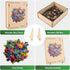 Adults,500Pieces Gift,17.2 16.6in Wooden Puzzles for Colorful Succulent Plants Jigsaw Puzzles,Unique Irregularly Shaped