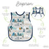 BapronBaby Adventure Awaits Bapron - No Neck Tie Safer Bib for Baby & Toddler, Soft Waterproof, Machine Washable, 6m-3T