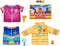 Kids’ Dress Up Trunk & Pretend Play Set with Firefighter, Police Officer, and EMT Costumes for Kids 3+