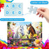 Jeacirio 4-Pack 6-8 8-10 100 4-6, Puzzles for Kids Ages Year Old - Lions Horses Owls Dolphins, Large Piece Puzzles