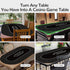 70 35 Inch 8 x Poker Mat for Table, Texas Hold'em Poker Table Top Mat with Carrying Bag, Waterproof Anti-Slip Rubber