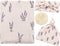 LifeTree Muslin Swaddle Blankets, Muslin Baby Boy Swaddle Blanket, Headband and Hat