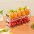 4 Pack, mDesign Plastic Long Stackable Storage Organizer Container, Organization Bin w/Handles for Kitchen, Pantry