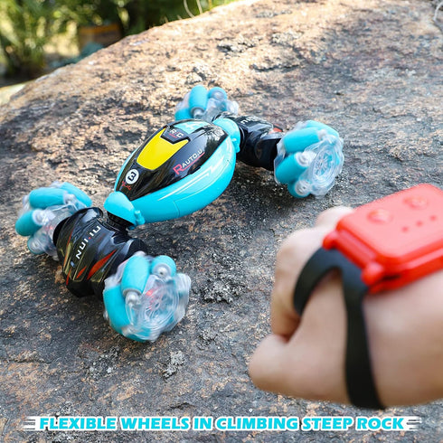 6-12 360 4WD 2.4Ghz 7 8 9 10 11 DDAI RC Cars Gesture Sensing Stunt Car - Best Gifts for Boys Year Old Rotating Remote