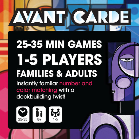 Avant Carde - by Resonym - Board Game - Deck building game of avant-garde art collection - Ages 8+