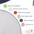 Tummy (40"x40") Byrd & Blume Round Baby Play Mat, Organic Cotton Soft Padded Nursery Floor Mat, Safe Hypoallergenic