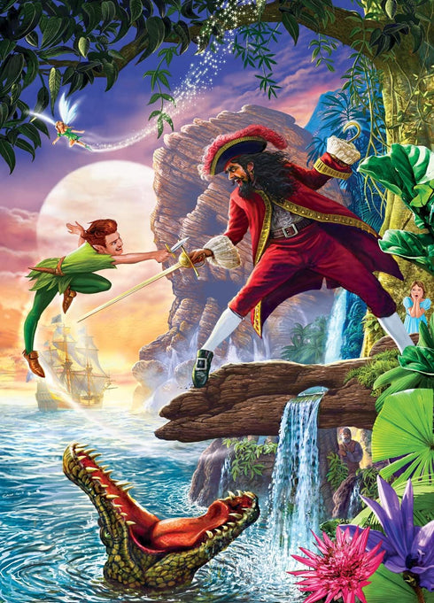 MasterPieces 1000 Piece Jigsaw Puzzle - Peter Pan for Adults, Family, or Youth, 19.25"x26.75"