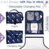 Nasteri Baby Gear Extra Large Portable Baby Changing Pad with Memory Foam Pillow & Insulated Bottle Bag - Waterproof