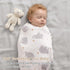 4 Pack 47 47 inches, david's kids Muslin Swaddle Blankets, Organic Cotton Baby Blankets, Breathable Soft Receiving